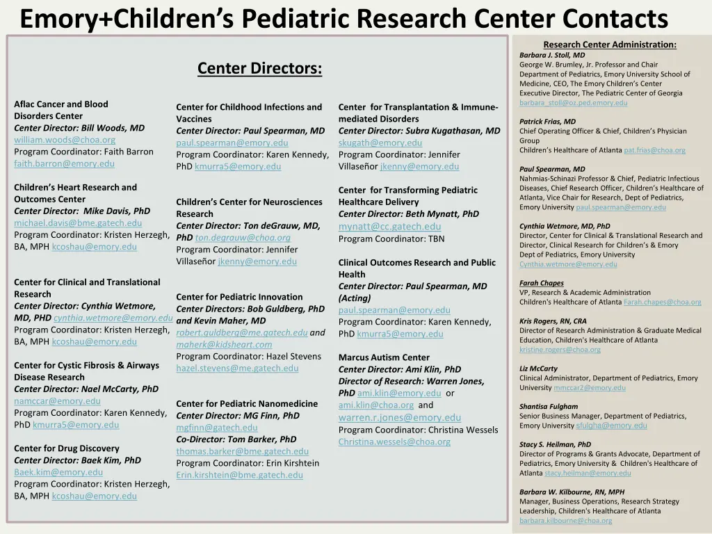 emory children s pediatric research center