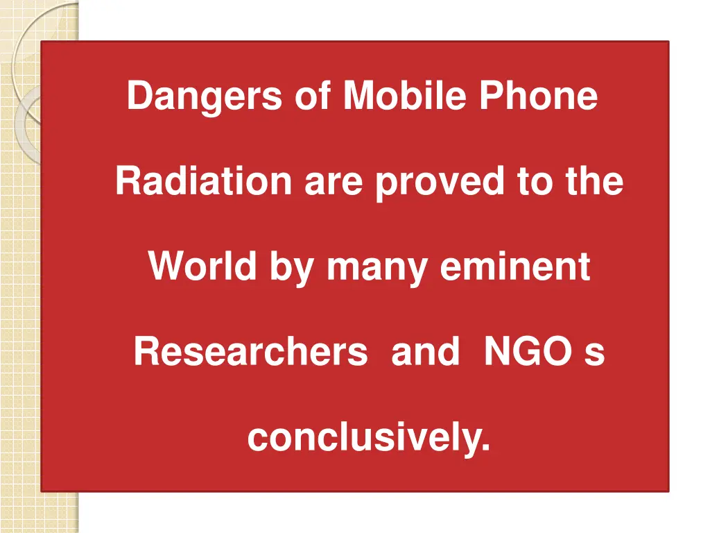 dangers of mobile phone