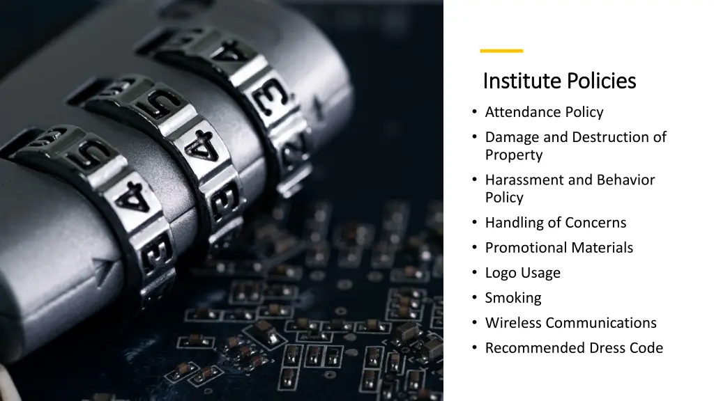 institute policies institute policies