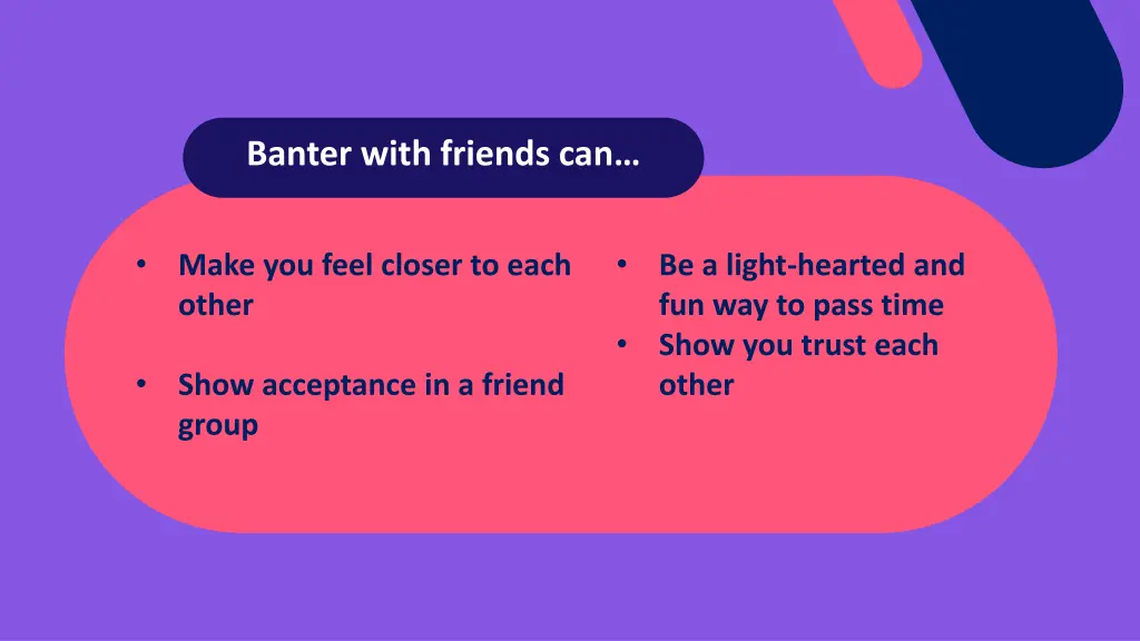 banter with friends can