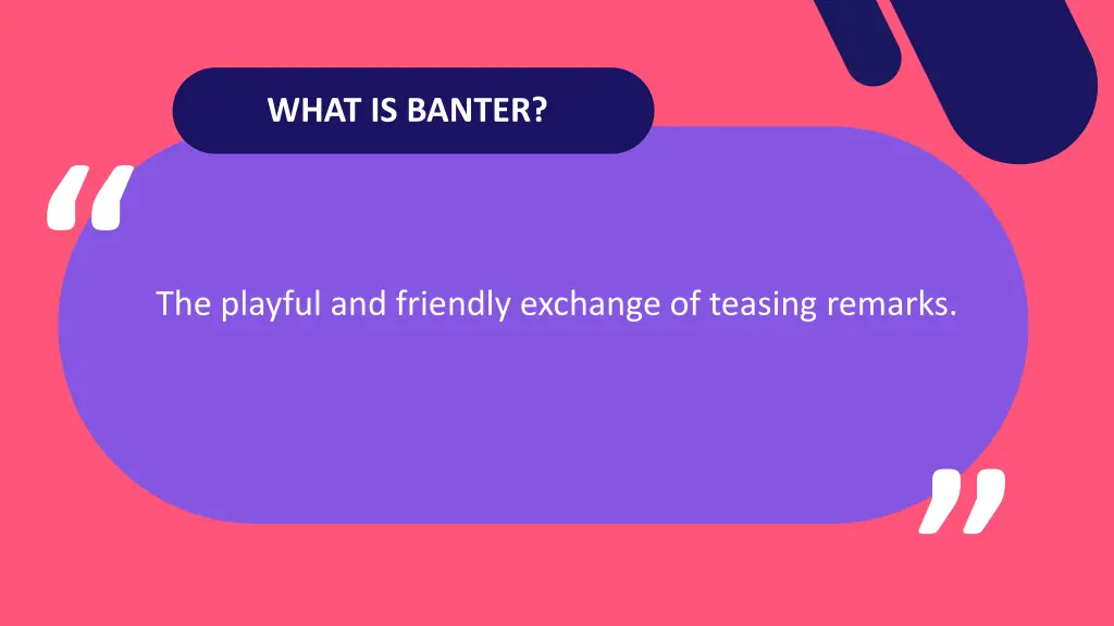 what is banter