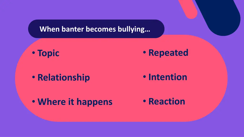 when banter becomes bullying