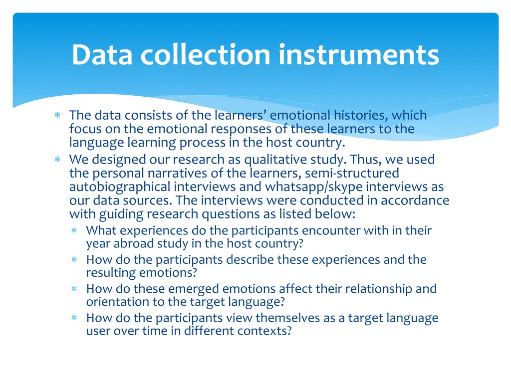 data collection instruments