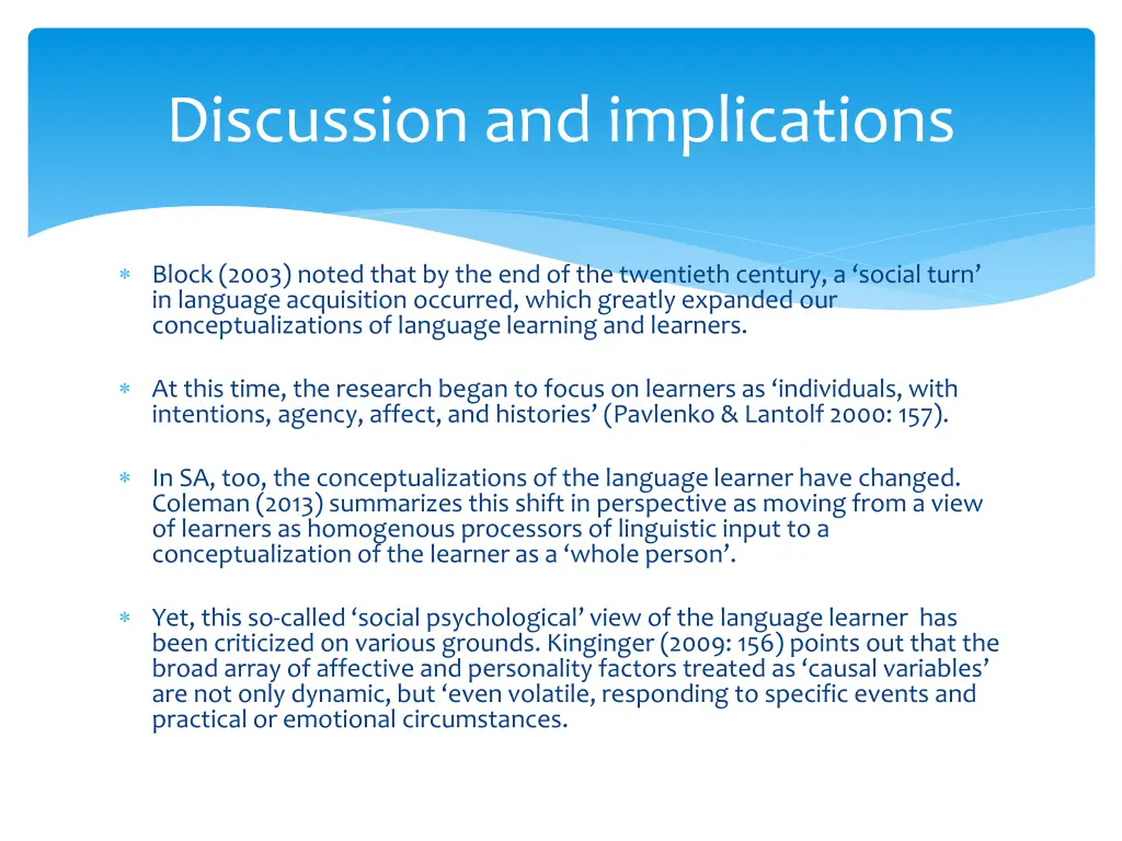 discussion and implications