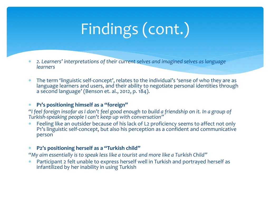 findings cont