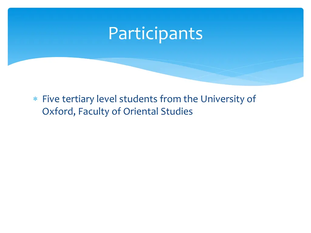 participants