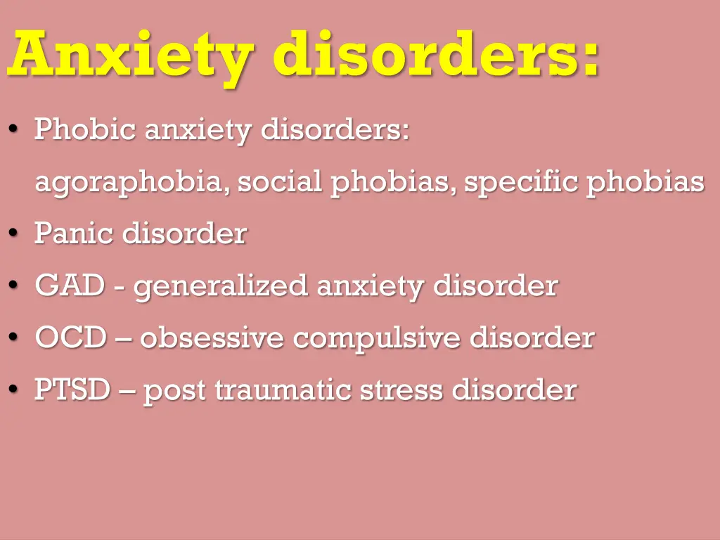 anxiety disorders 1