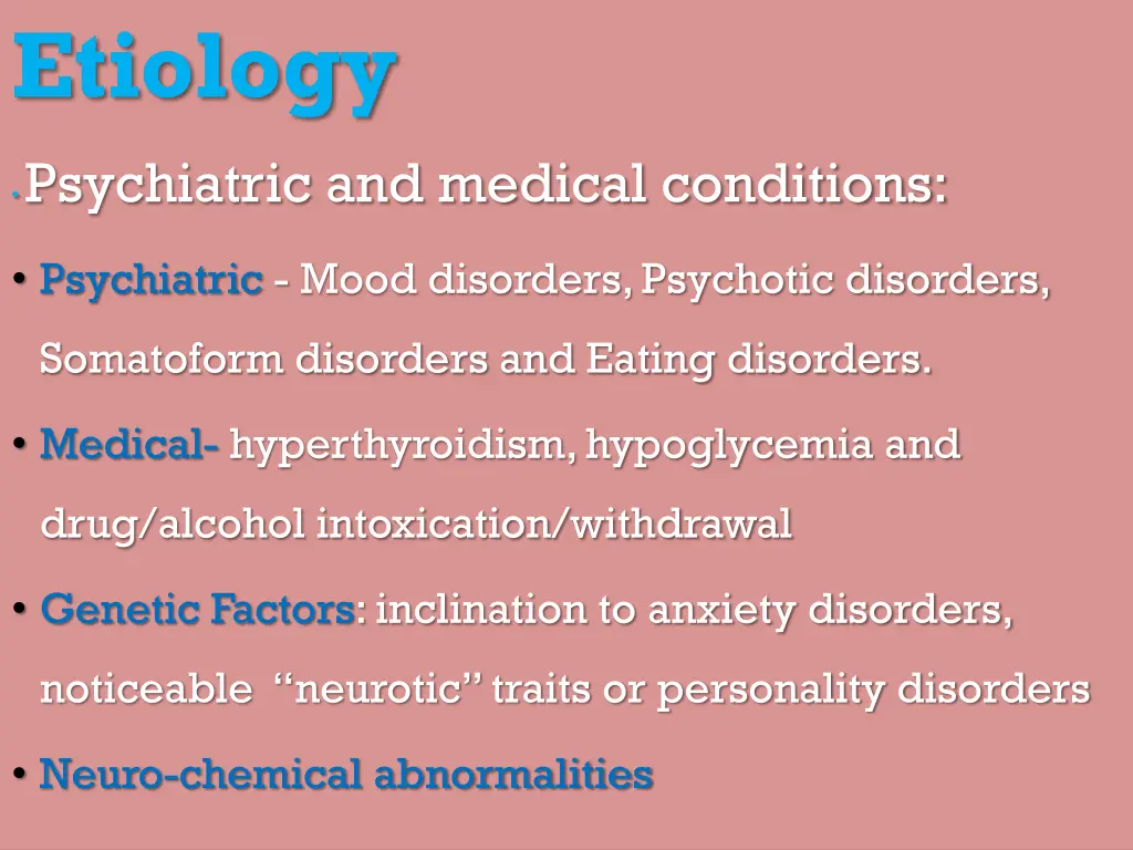 etiology