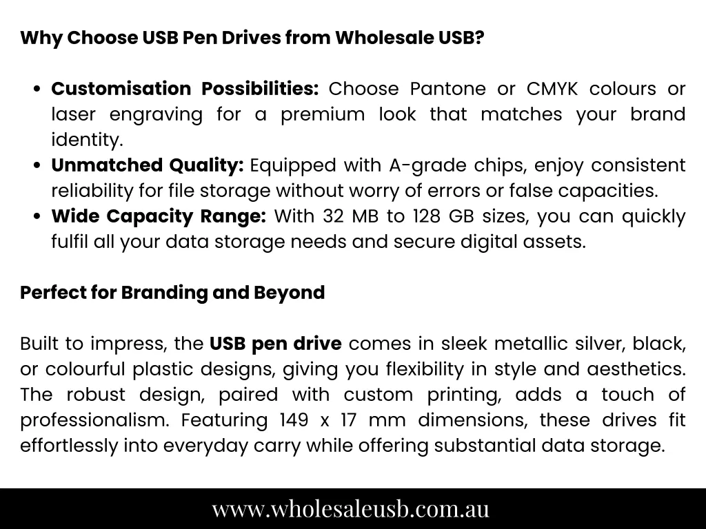 why choose usb pen drives from wholesale