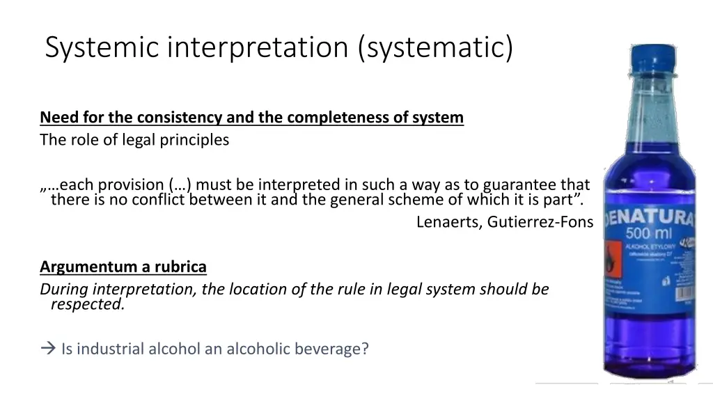 systemic interpretation systematic