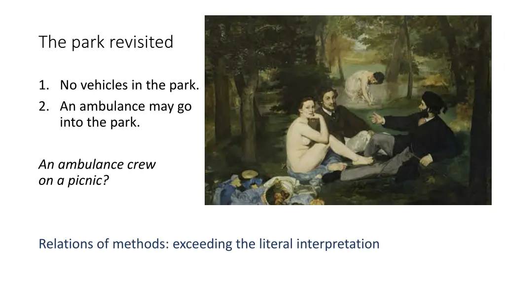 the park revisited