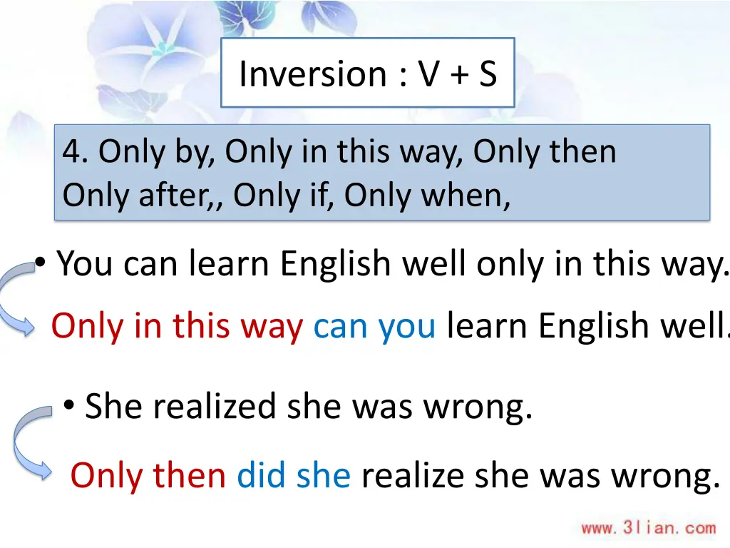 inversion v s 4