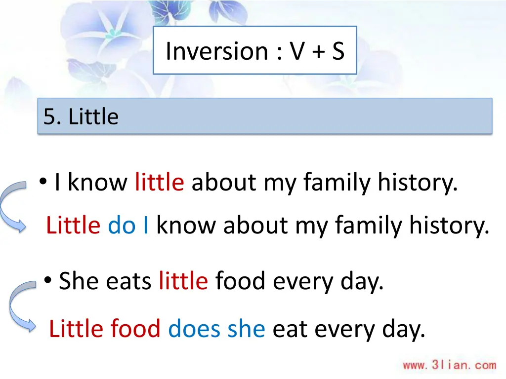 inversion v s 7