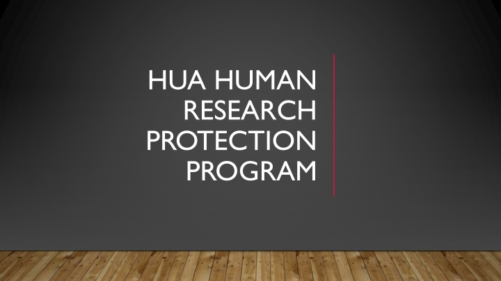 hua human research protection program