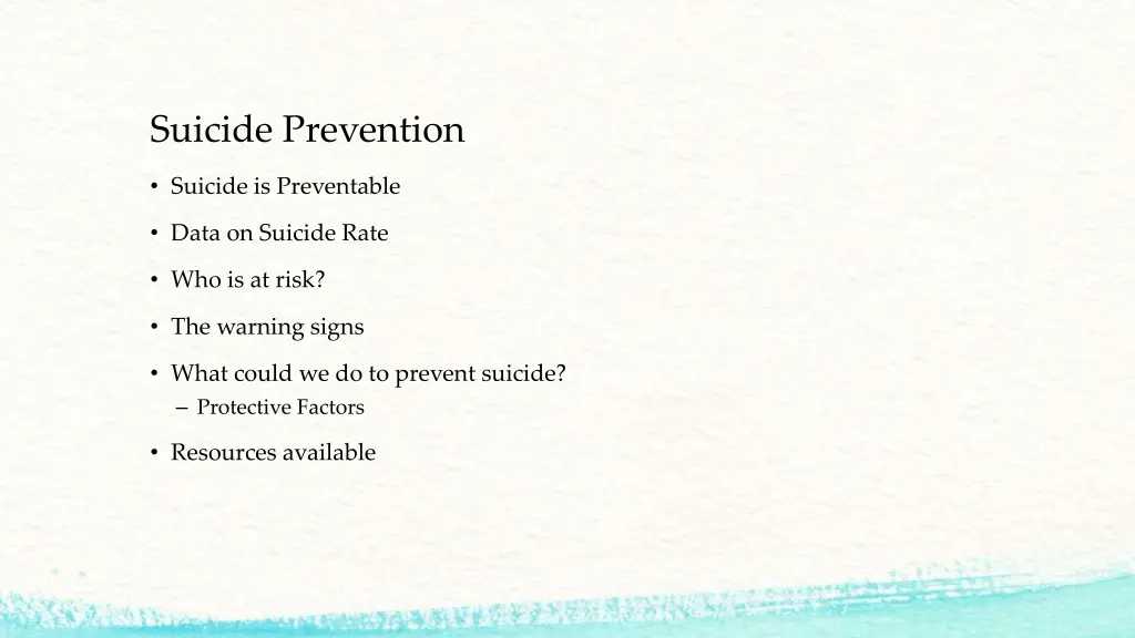 suicide prevention 1