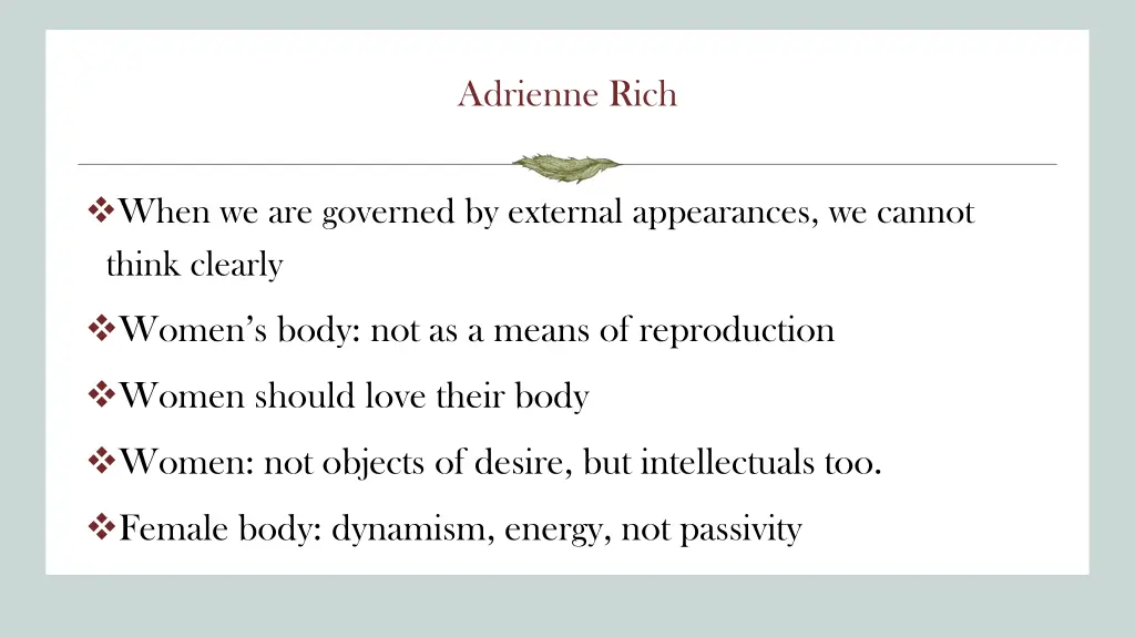 adrienne rich