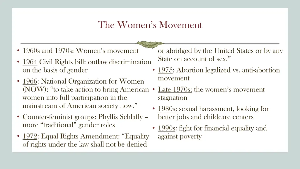 the women s movement 3