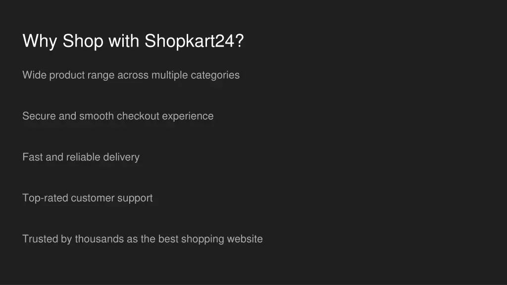 why shop with shopkart24