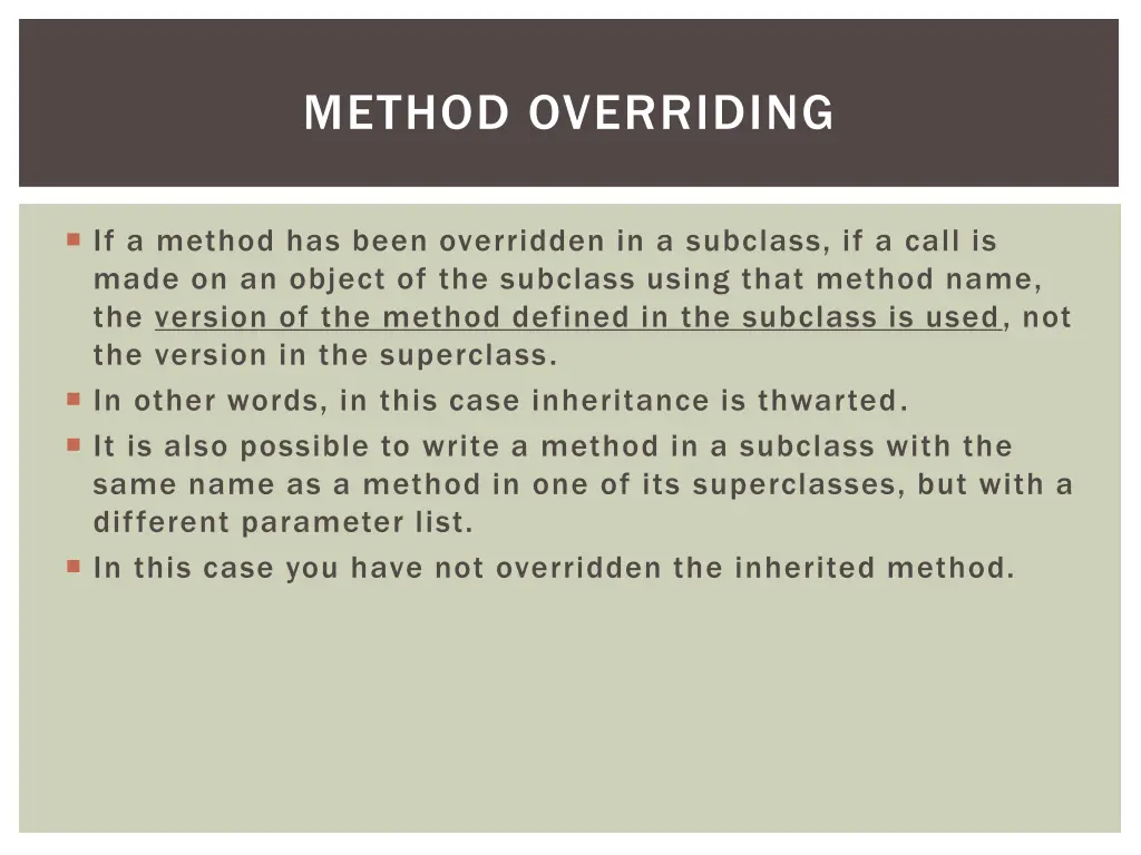 method overriding 1