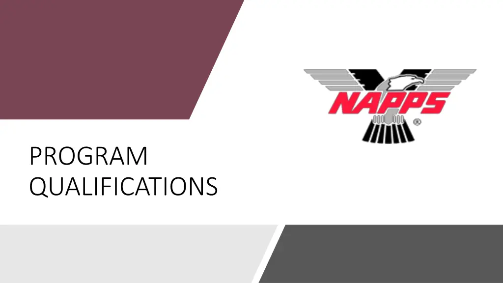 program qualifications