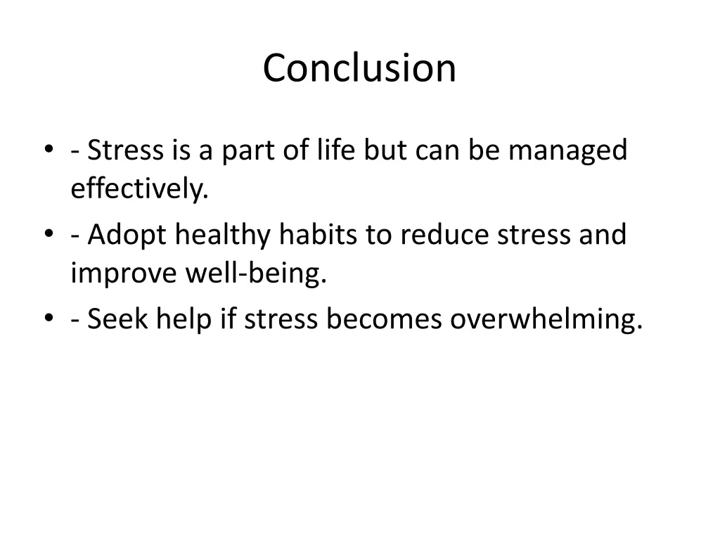 conclusion