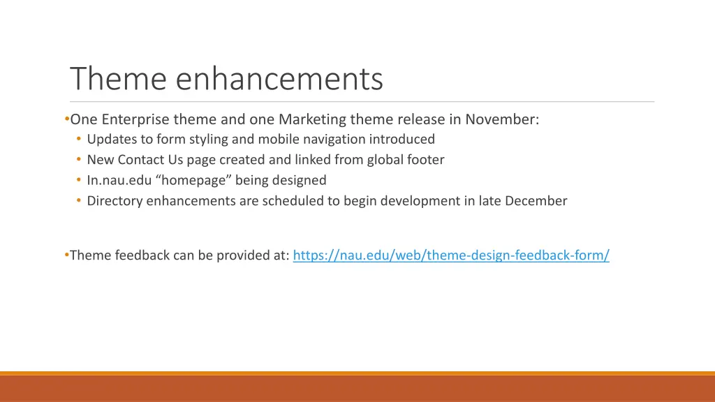 theme enhancements