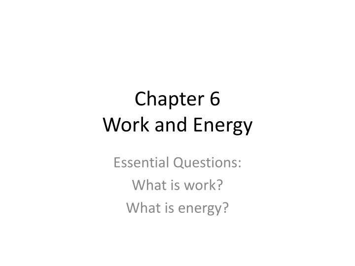chapter 6 work and energy