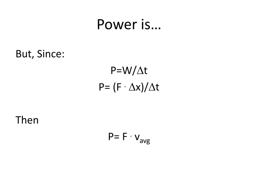 power is 2