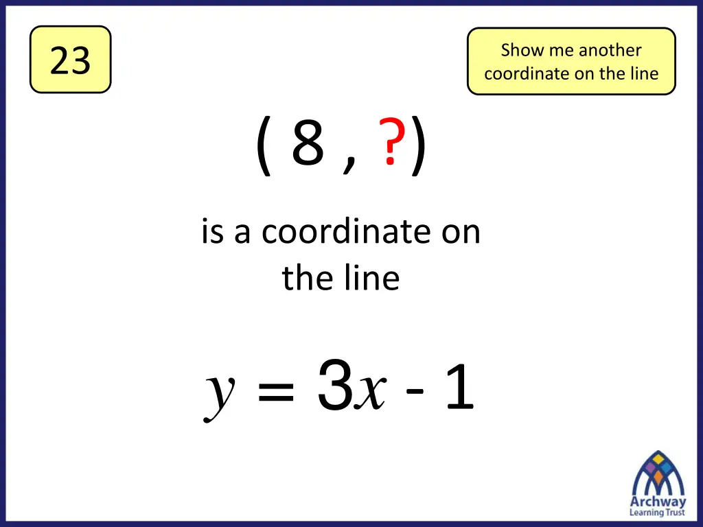 show me another coordinate on the line 3