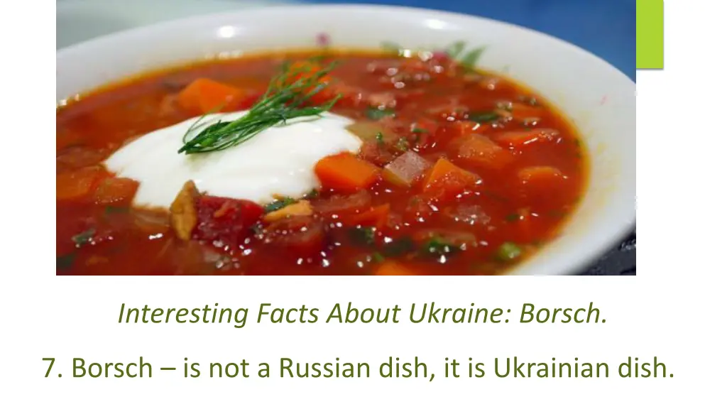interesting facts about ukraine borsch