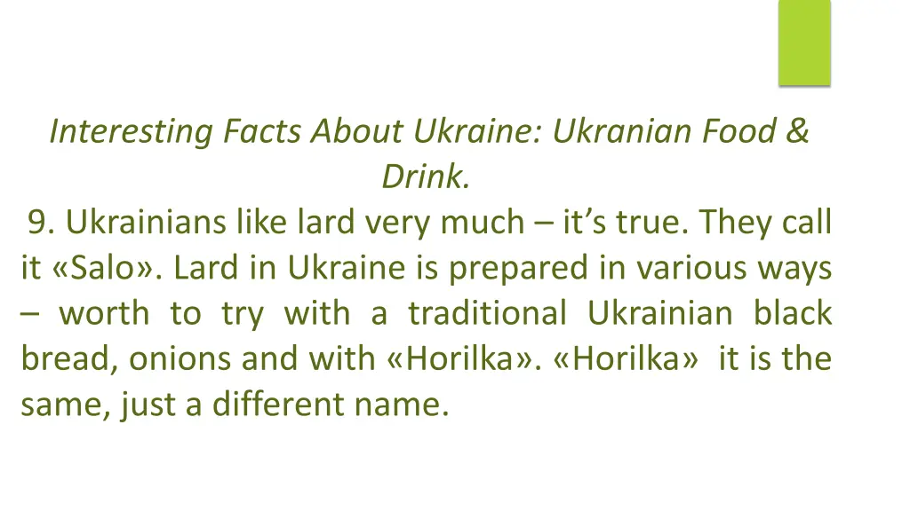 interesting facts about ukraine ukranian food