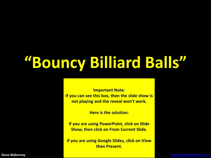bouncy billiard balls