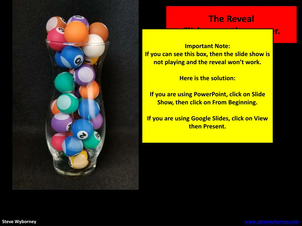 the reveal
