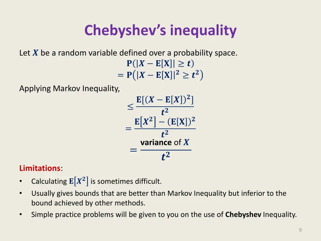 chebyshev s inequality 2