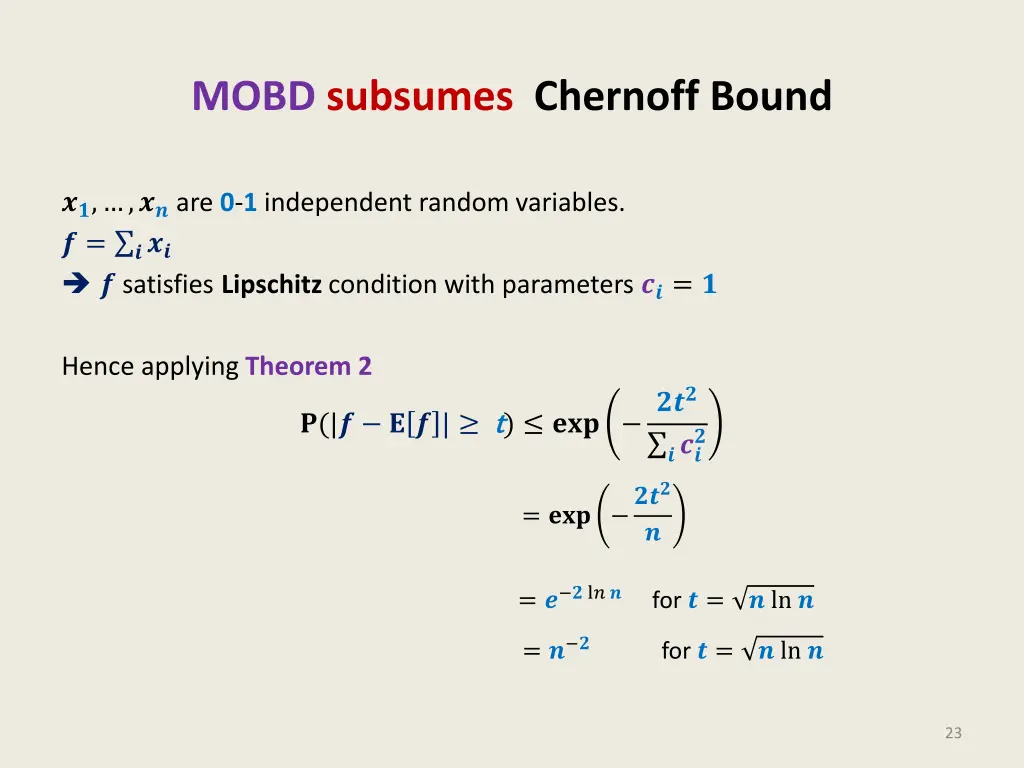 mobd subsumes chernoff bound 1