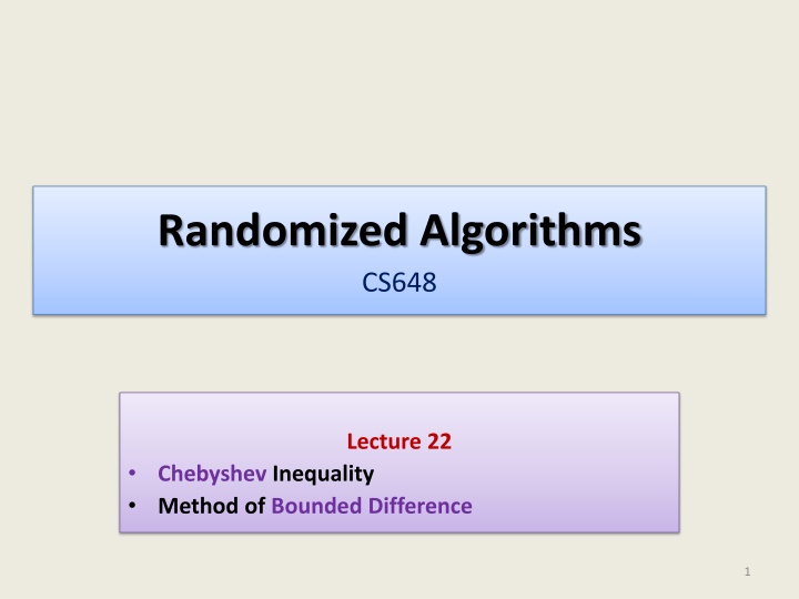 randomized algorithms cs648