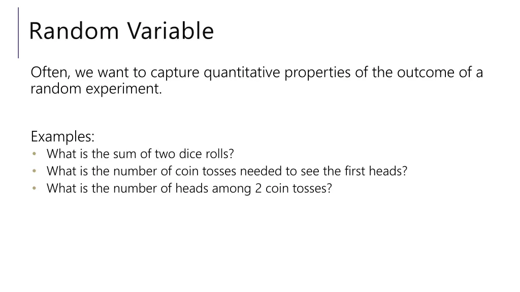 random variable