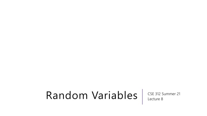 random variables