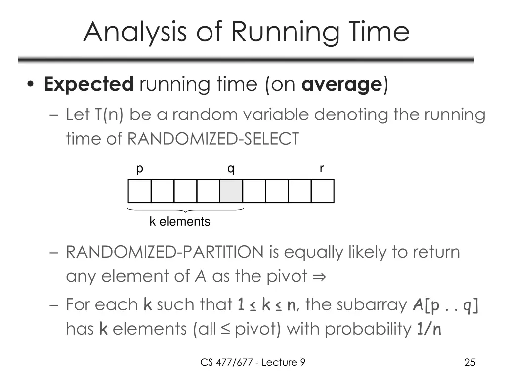 analysis of running time 1