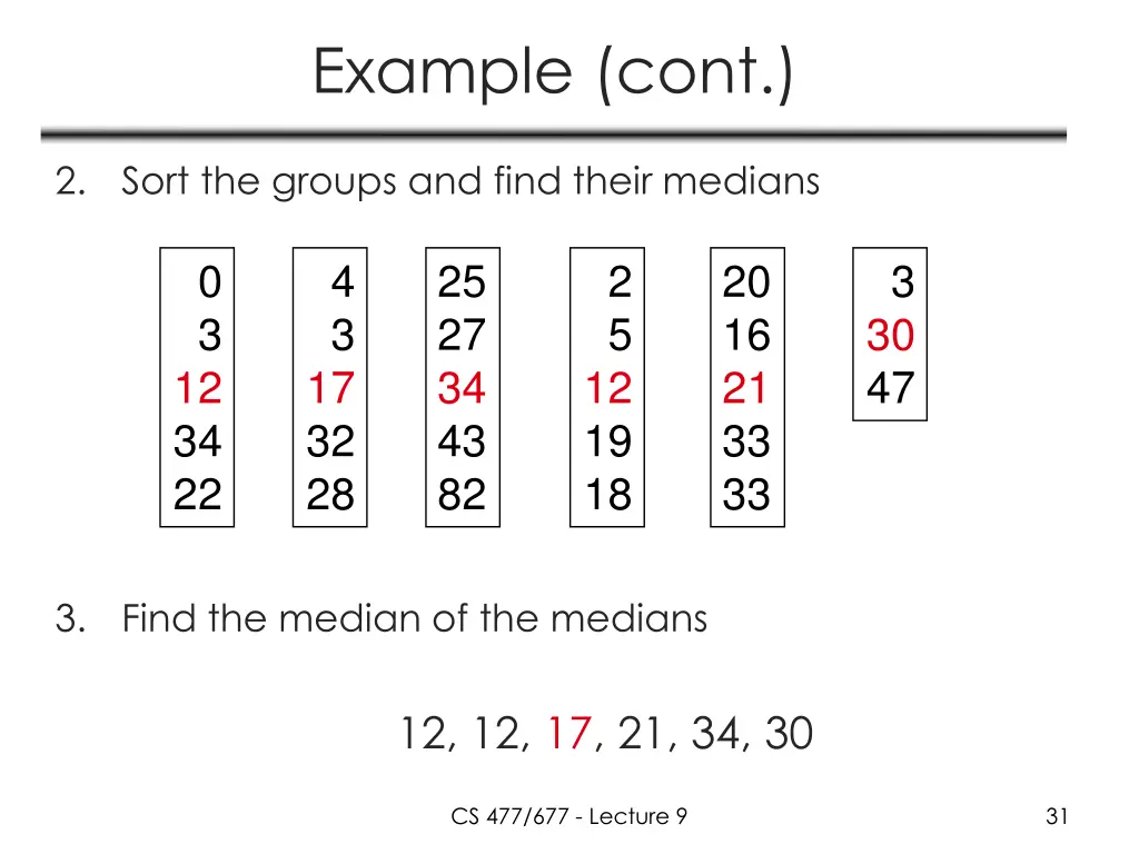 example cont