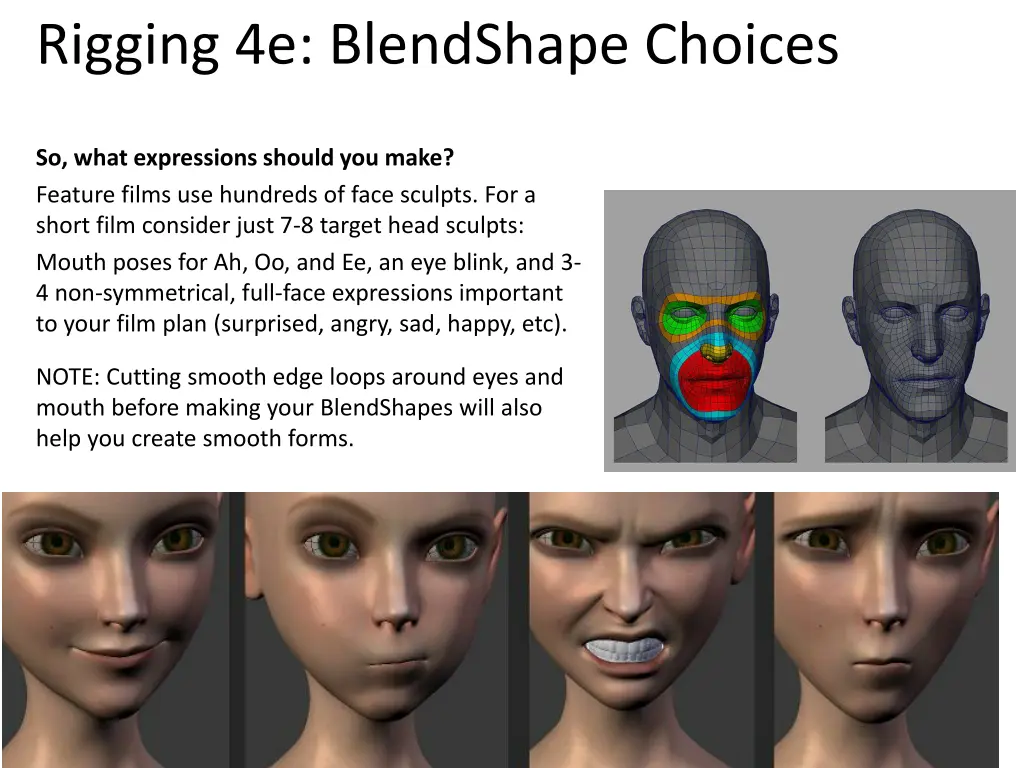 rigging 4e blendshape choices