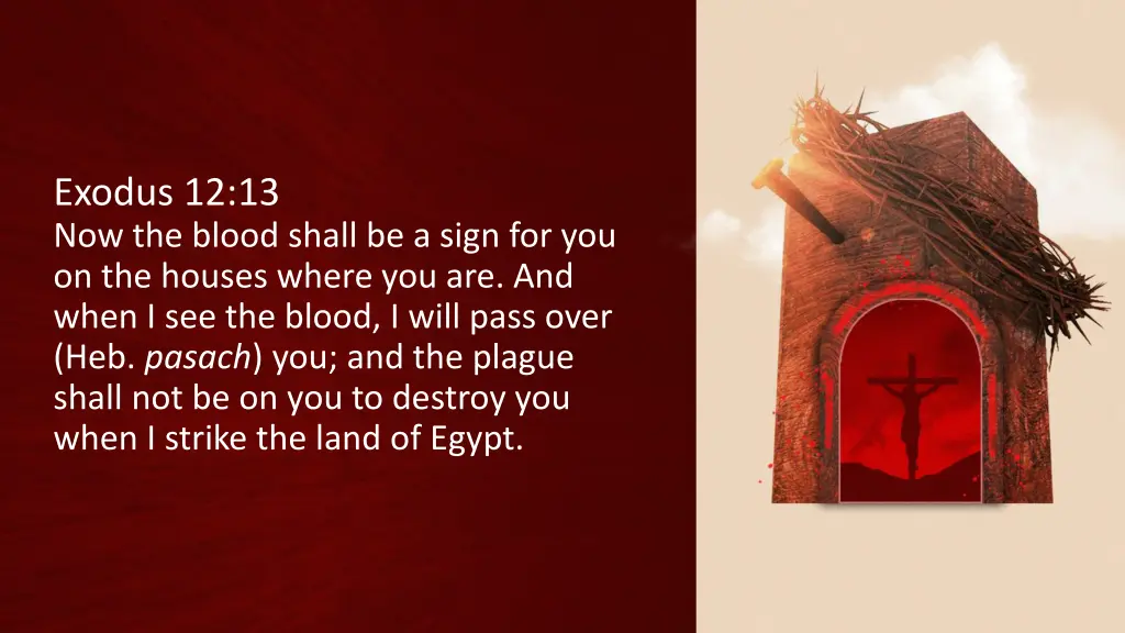 exodus 12 13 now the blood shall be a sign