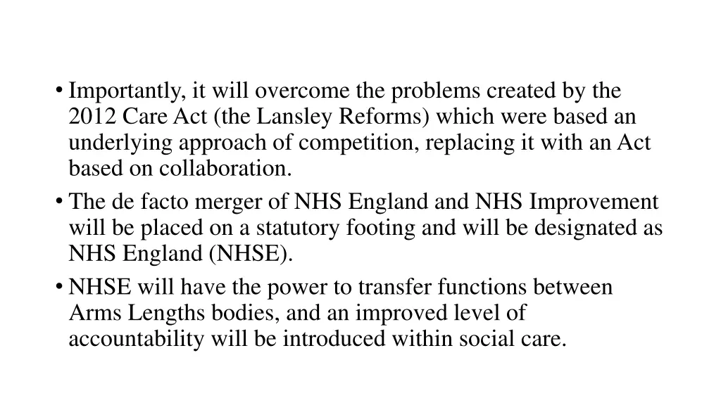 importantly it will overcome the problems created