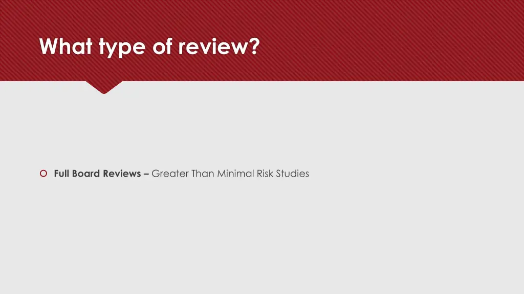 what type of review 2