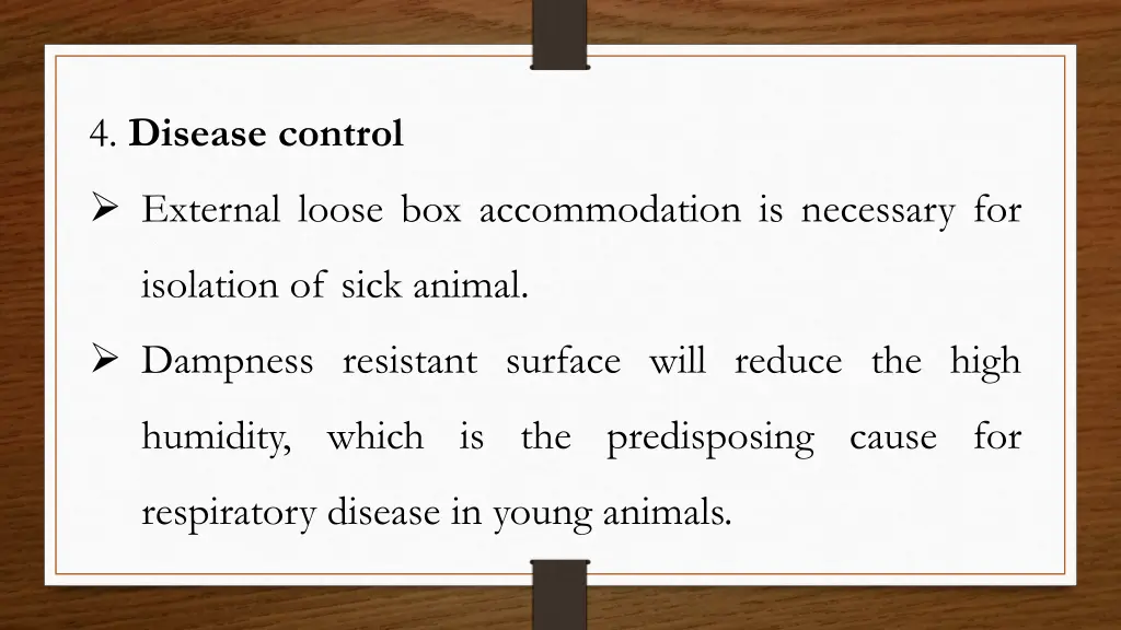 4 disease control