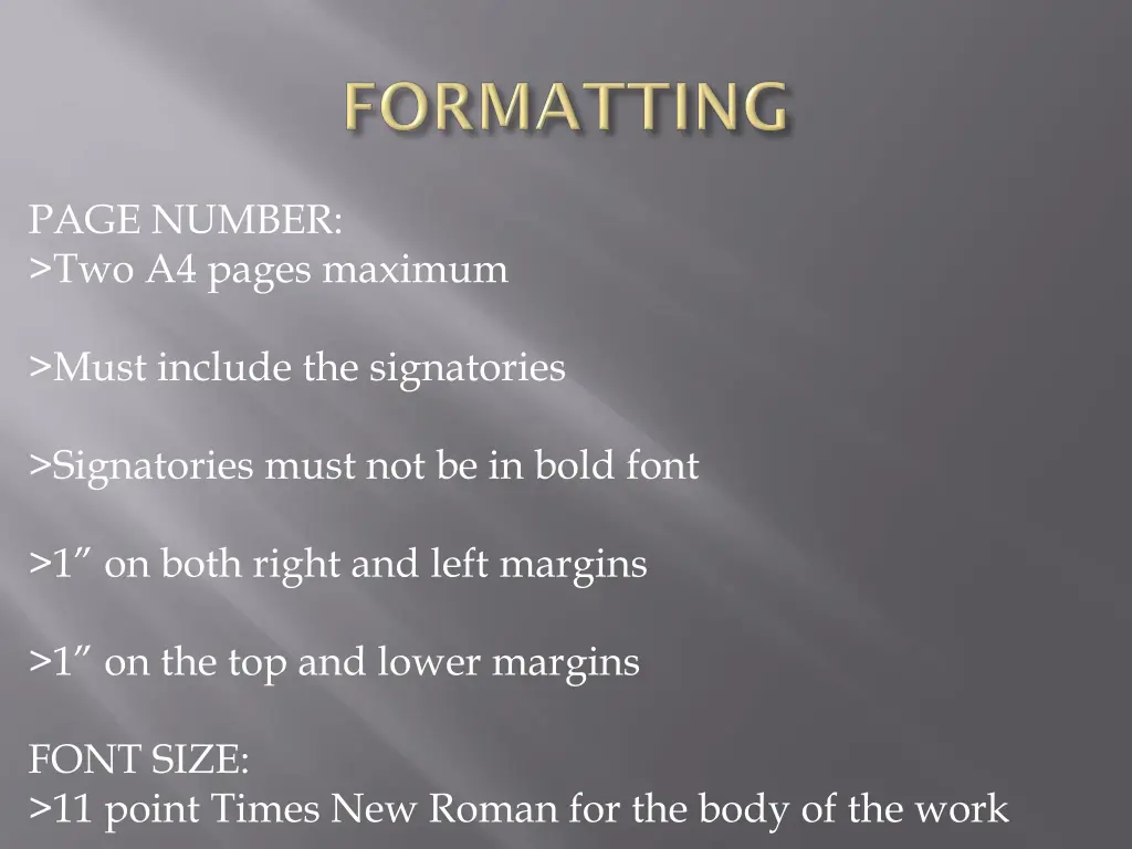 page number two a4 pages maximum