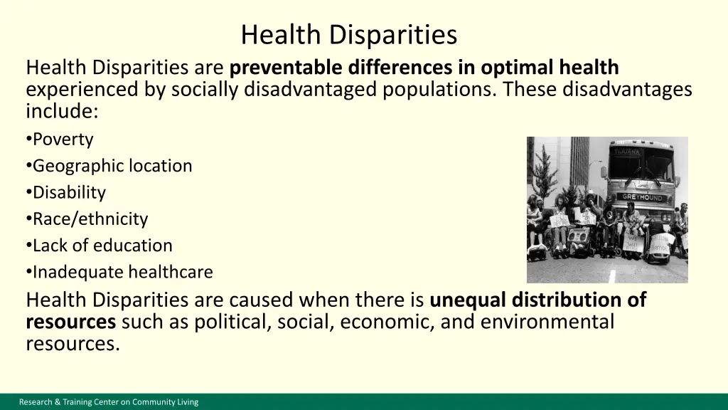 health disparities
