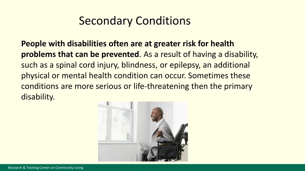 secondary conditions