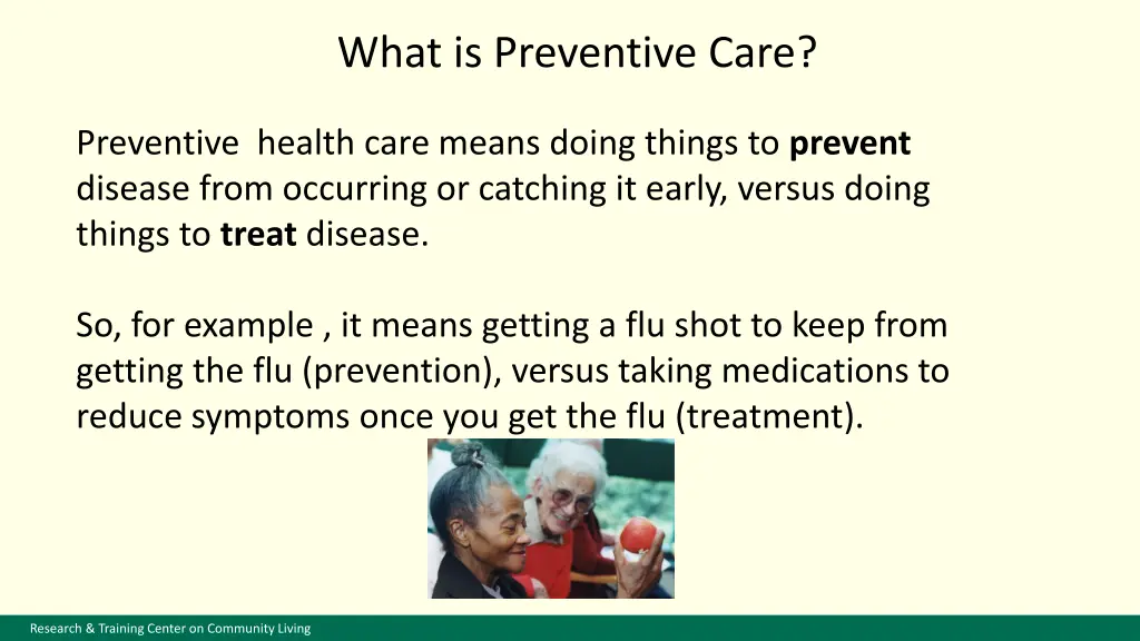 what is preventive care
