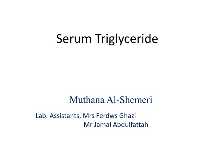 serum triglyceride